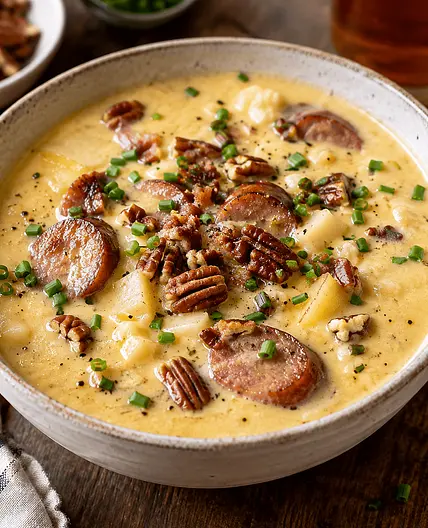 Apple Beer Cheese Soup