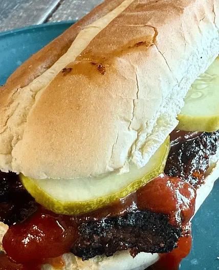 Blackstone Pork Belly McRib Sandwich