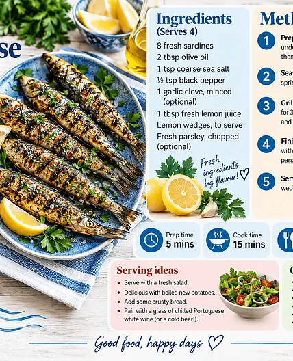 Lolo's Grilled Portuguese Sardines