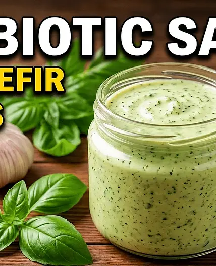 Creamy Garlic & Water Kefir Probiotic Sauce (Easy & Unique)