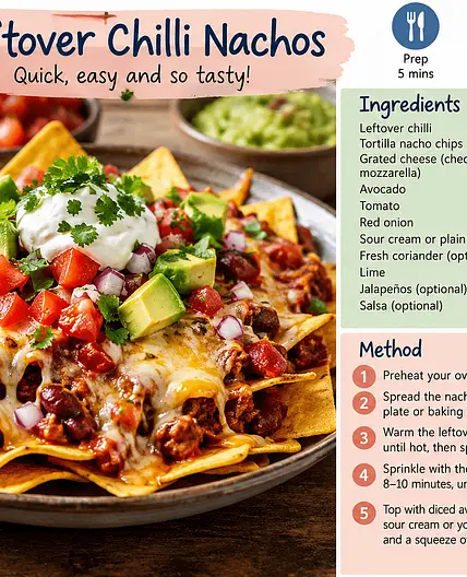 Lolo's Leftover Chilli Nachos