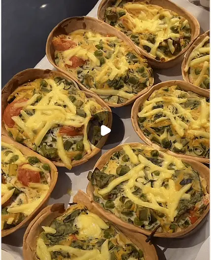 Tofu mini quiches