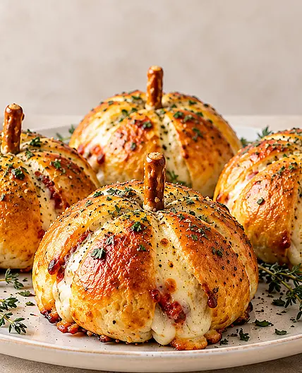 Easy Pizza-Stuffed Pumpkins: Pizza Night in a Halloween Costume