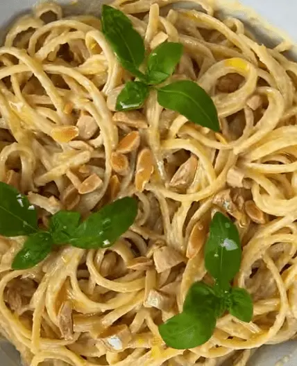 Linguine al limone pesto