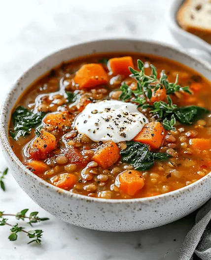 Autumn Lentil Vegetable Soup
