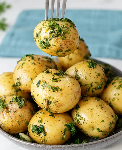 Baby Potatoes Recipe with Butter and Fresh Herbs