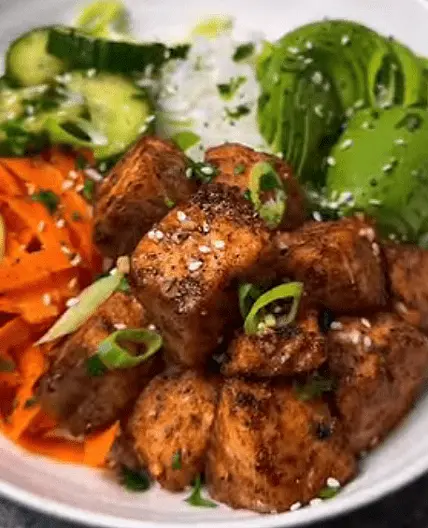 Jamaican Style Jerk Salmon Bowl