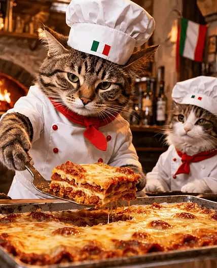 Trattoria del Gatto – Three-Layer Italian Lasagna