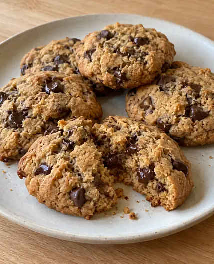 Chickpea Peanut Butter Chocolate Chip Cookies