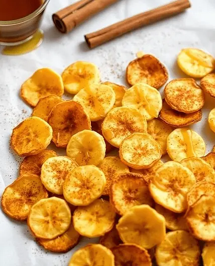 Cinnamon-sugar banana chips
