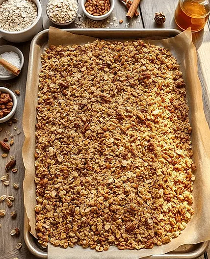 Homemade cinnamon granola