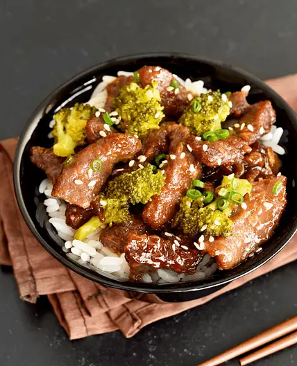 Honey-soy beef and broccoli