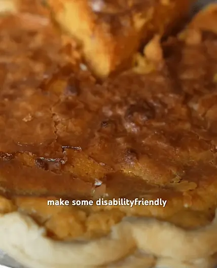 Disability Friendly Sweet Potato Pie