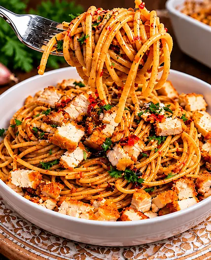 One-Tray Roasted Bell Pepper, Onion, and Garlic Pasta