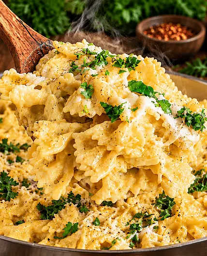 Creamy Caramelized Onion & Coconut Pasta