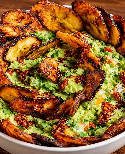 Ultimate guacamole with plantain