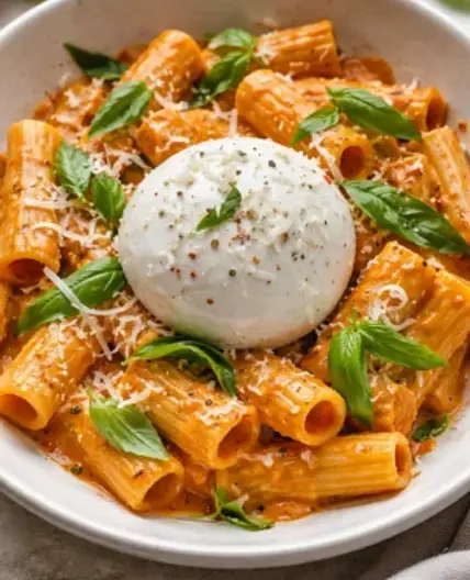 Creamy Tomato Burrata Pasta