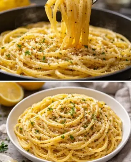 One Pot Lemon Garlic Parmesan Pasta