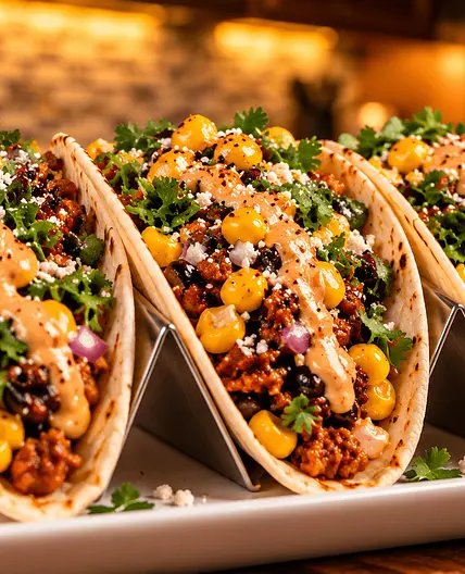 Vegan Breakfast Tacos with Soy Chorizo