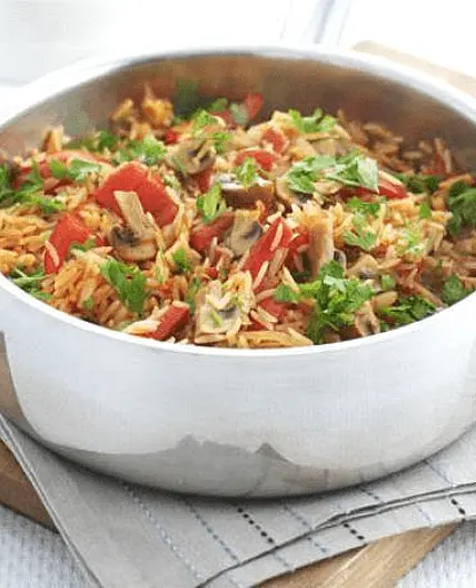 Mushroom & Rice One-Pot