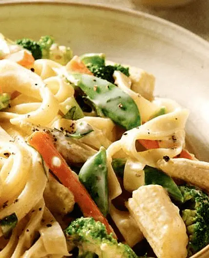 Creamy Vegetable Tagliatelle