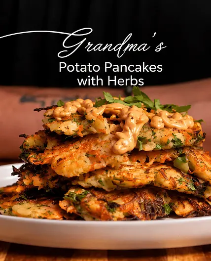 Grandmas Potato Pancakes with Herbs
