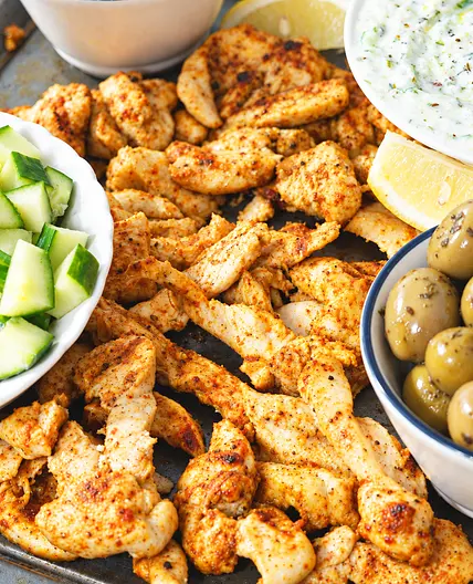 Mediterranean Chicken Pita with Tzatziki