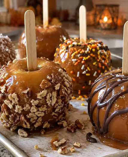 Vegan Caramel Dipped Apples