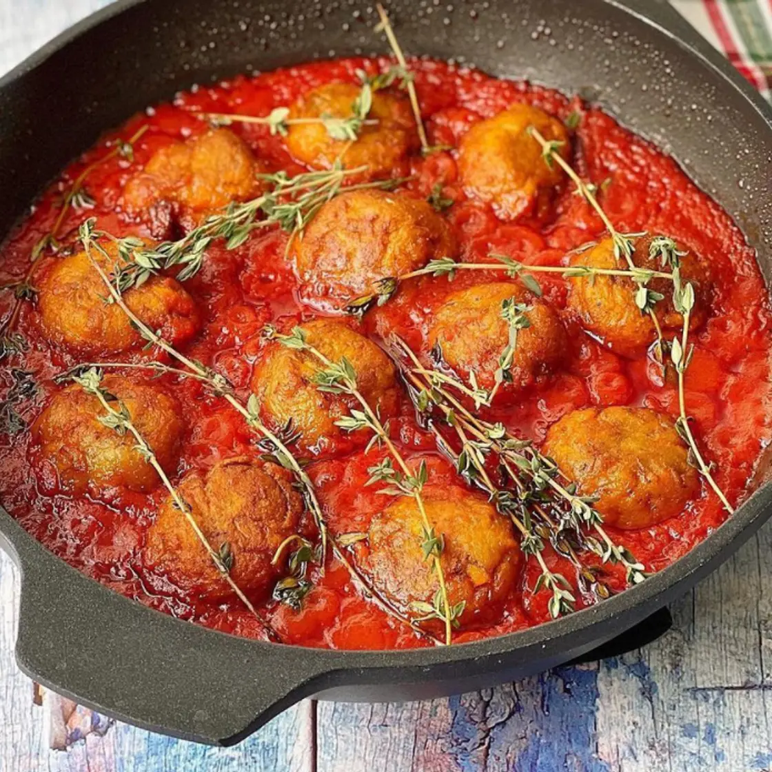 Aubergine meatballs