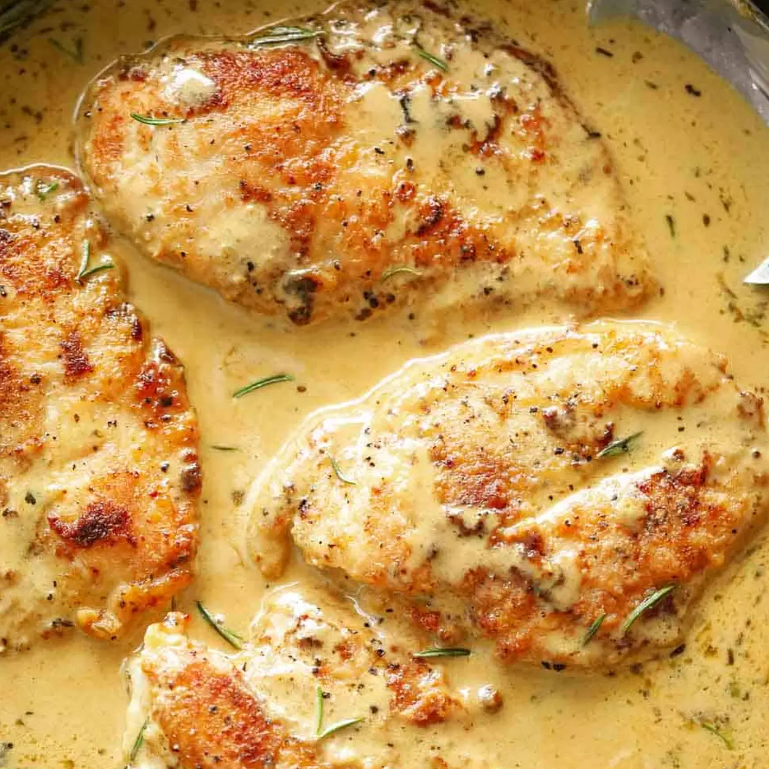 Spicy Mustard Slow Cooker Chicken