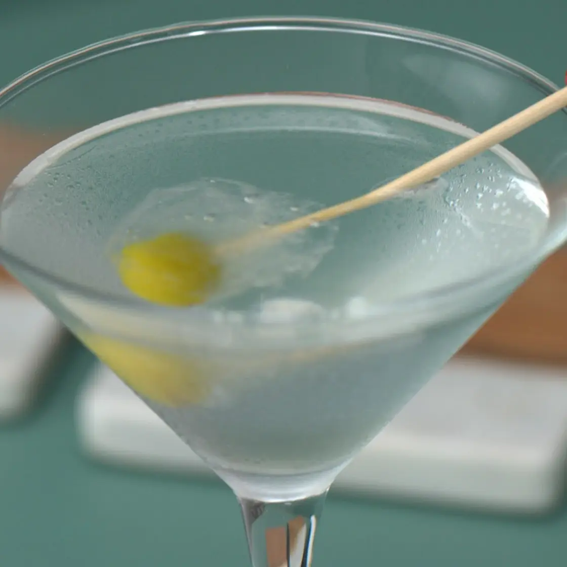 Frozen Olive Martinis