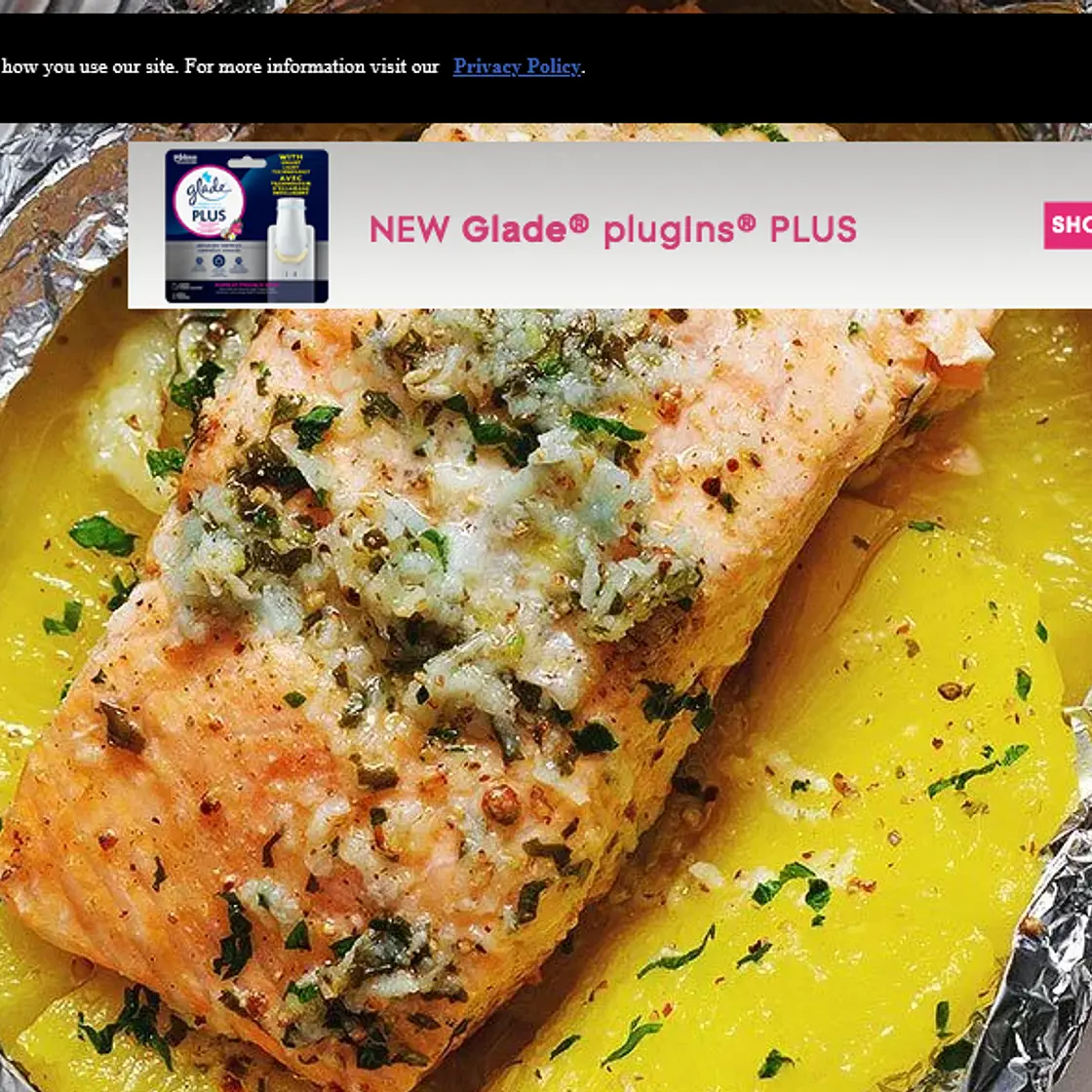 Lemon Garlic Butter Salmon & Pineapple in Foil