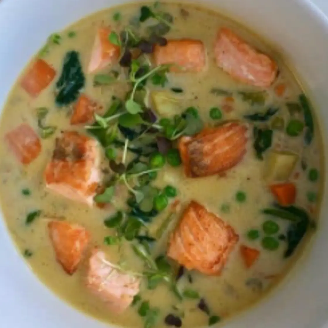 Salmon Curry Chowder