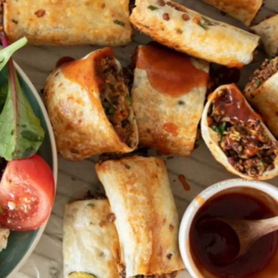 MEATLESS ‘SAUSAGE’ ROLLS