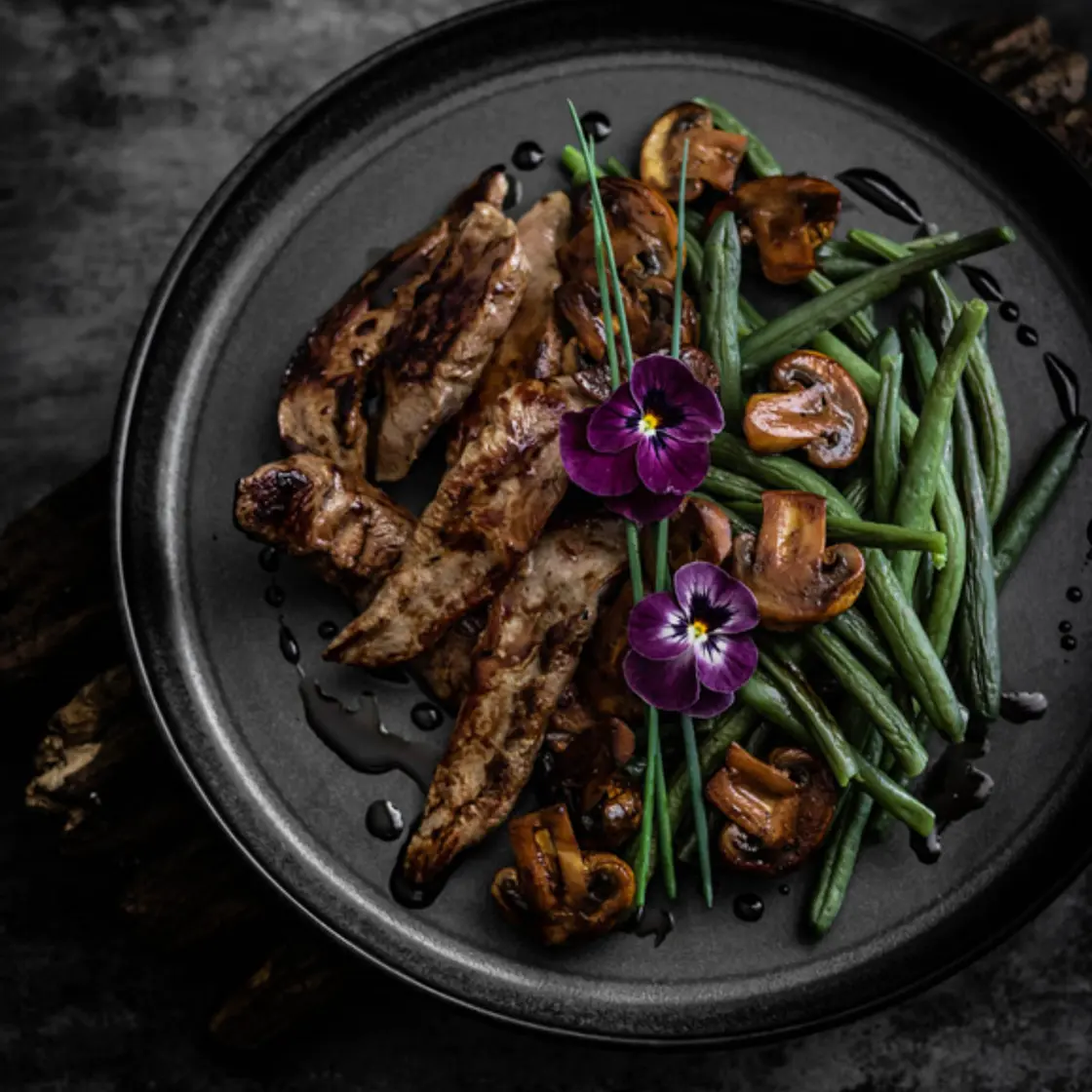 Aiguillettes de canard au miel et vinaigre balsamique