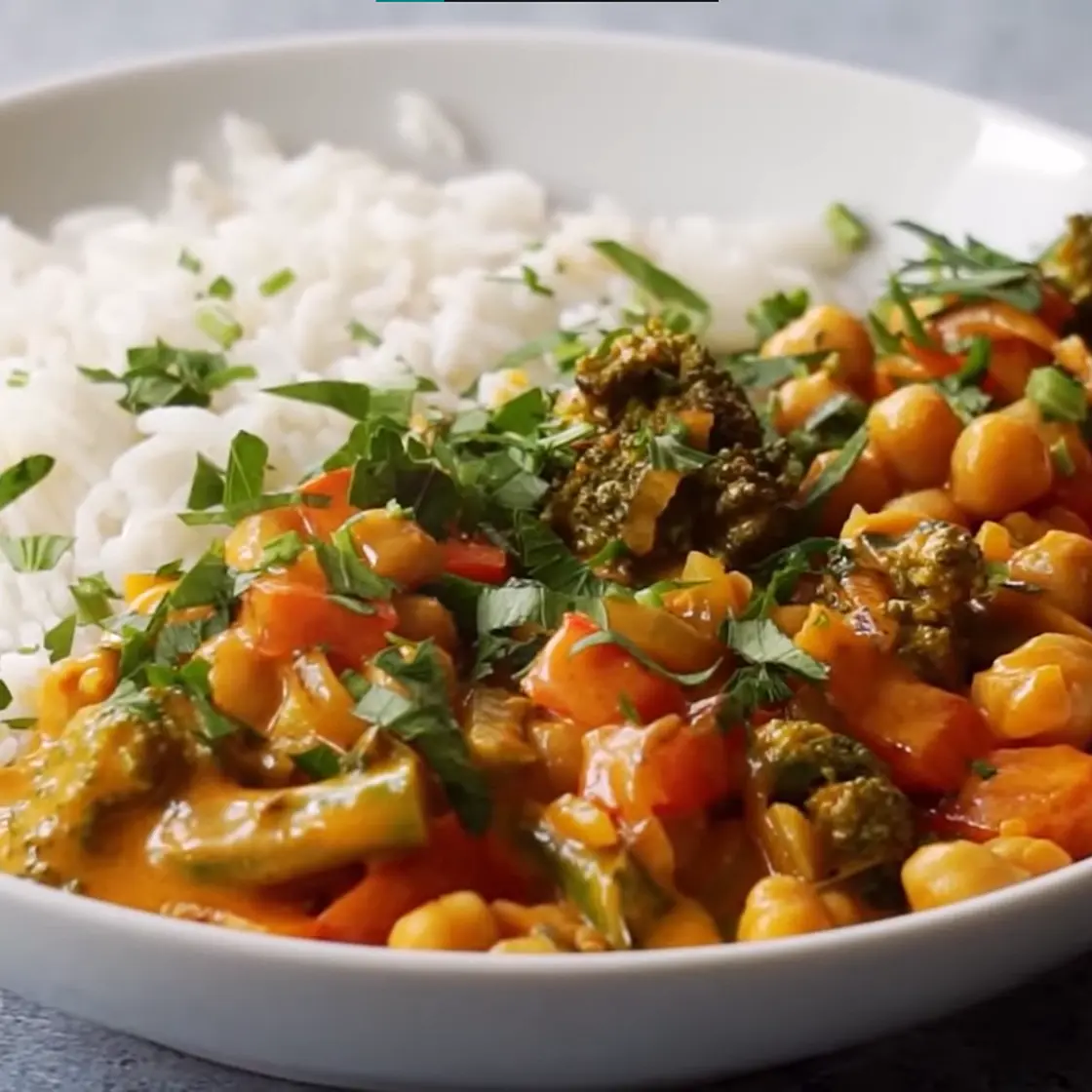 Curry Cremoso de Grão-de-bico