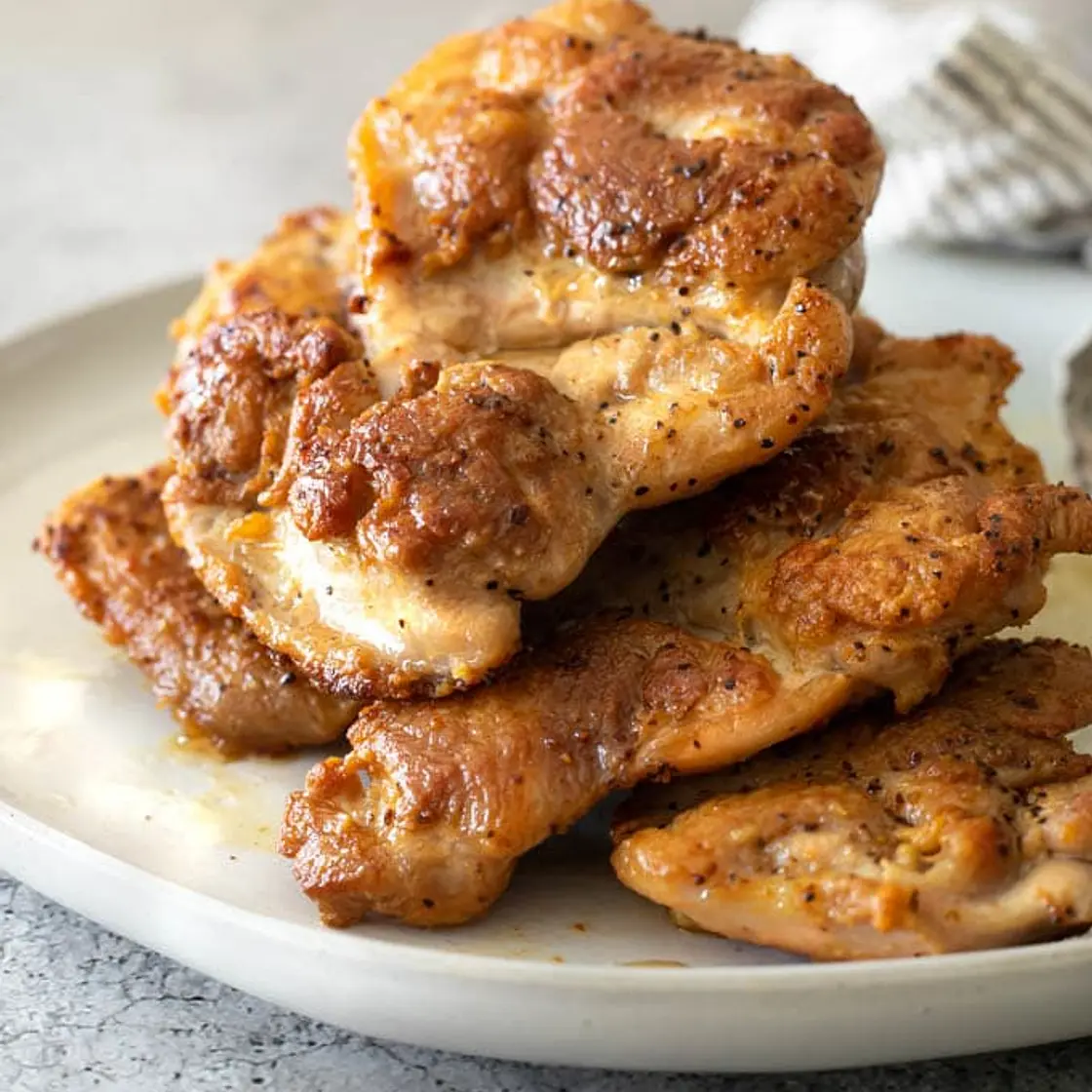 Pan-Seared Chicken Thighs (Baby Food)