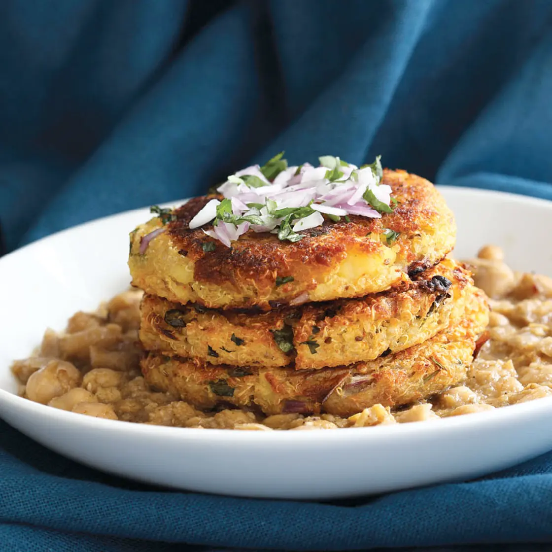 Potato quinoa patties