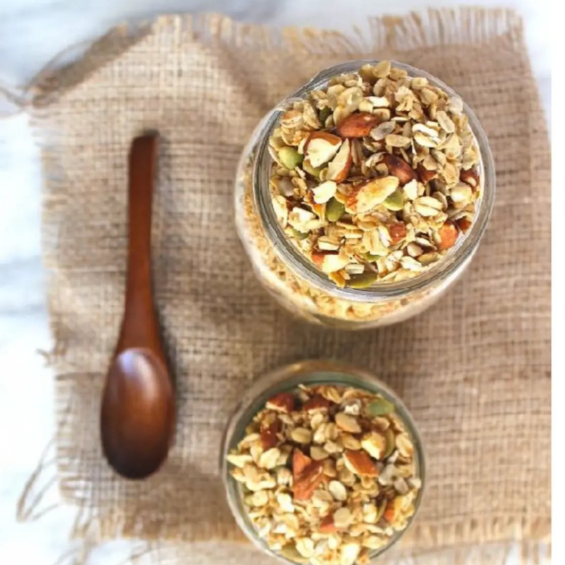 Toasted coconut and almond granola