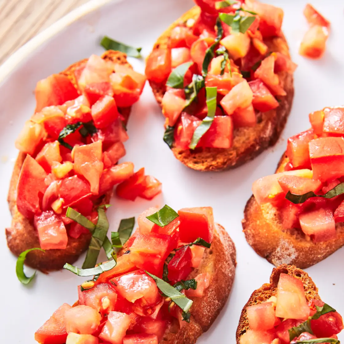 Easy AF bruchetta