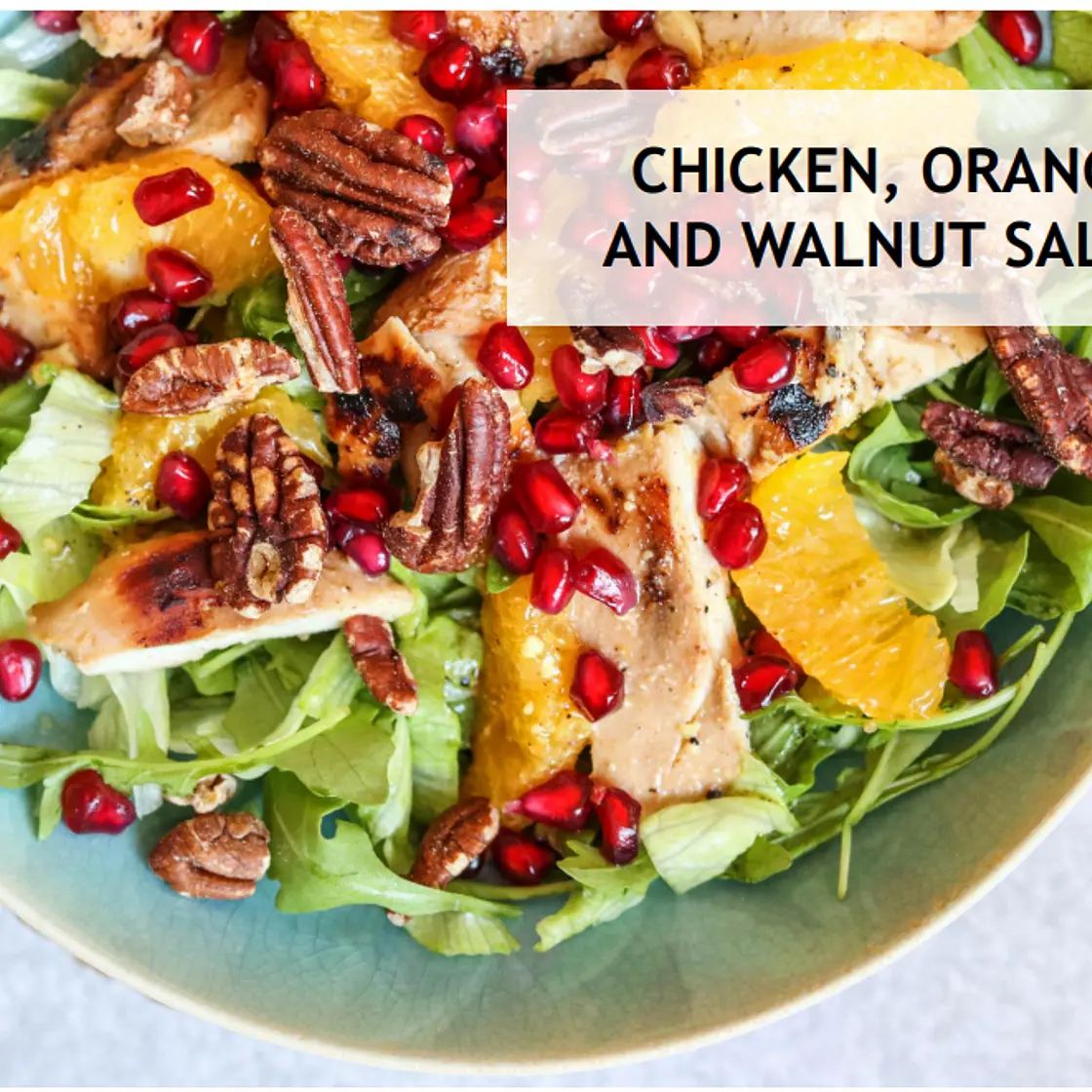 CHICKEN, ORANGE AND WALNUT SALAD