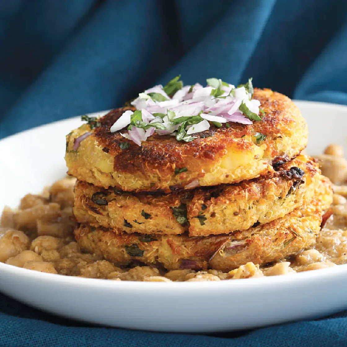 Potato quinoa patties