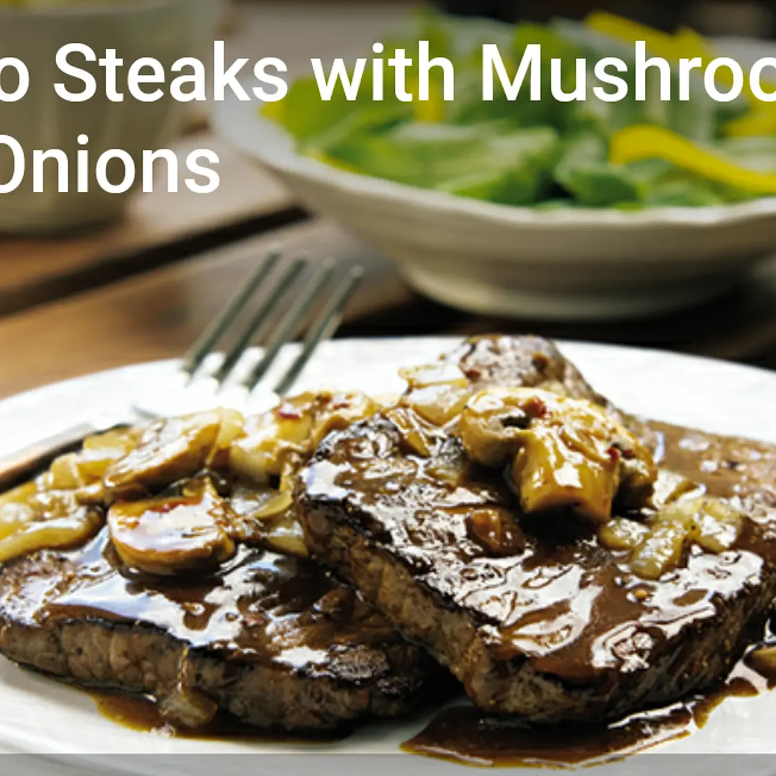 Bistro Streaks with Mushrooms and Onions