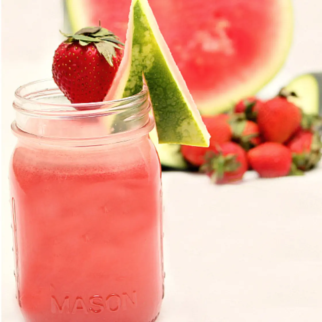 Strawberry, Watermelon and Cucumber Juice
