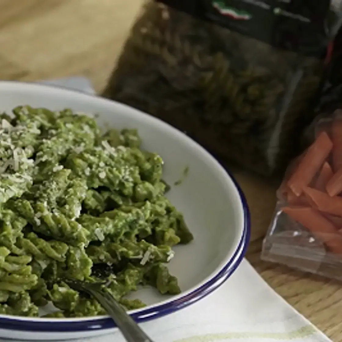 Green pea pasta - high protein
