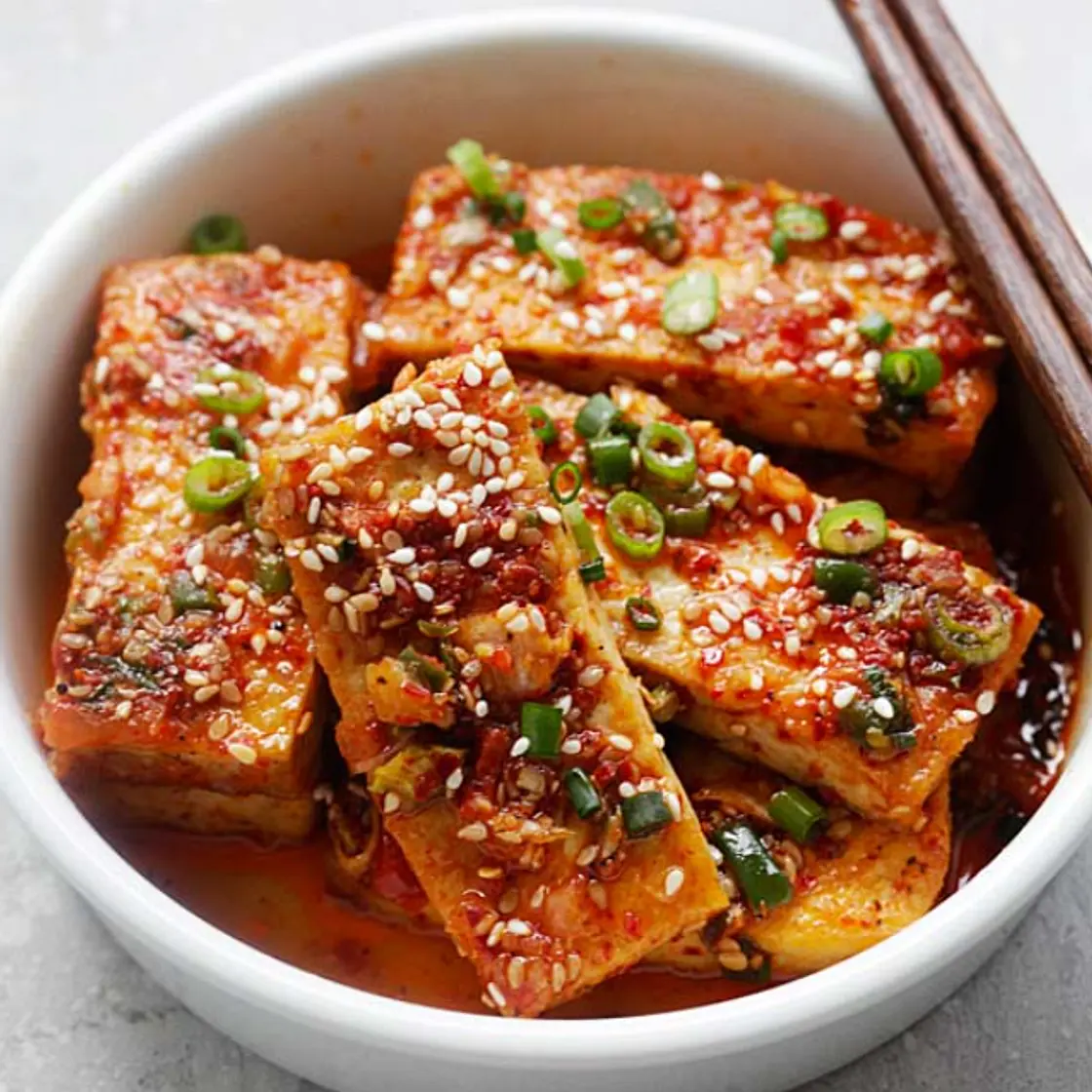 Spicy Korean tofu