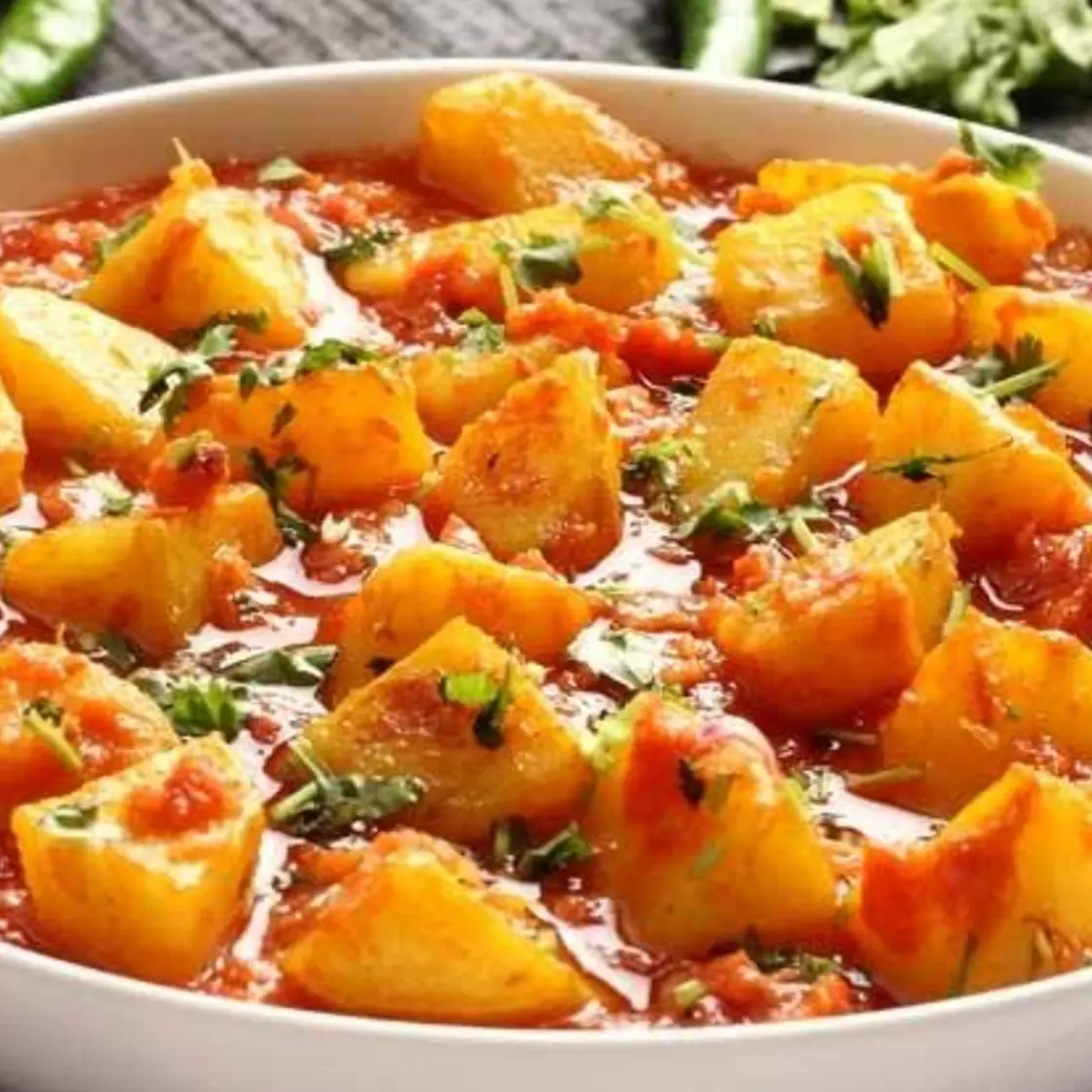 Potato tomato curry