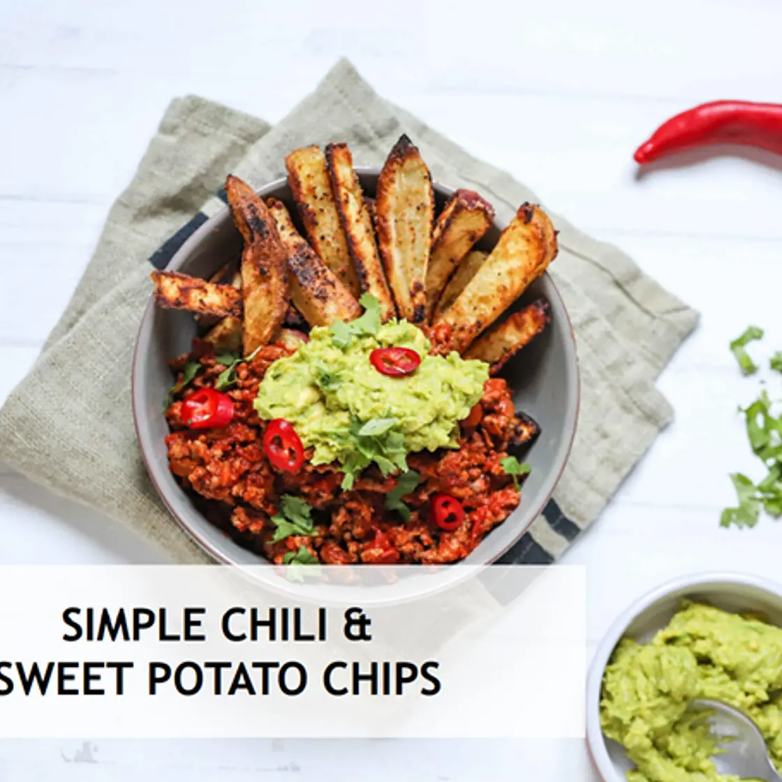SIMPLE CHILI & SWEET POTATO CHIPS