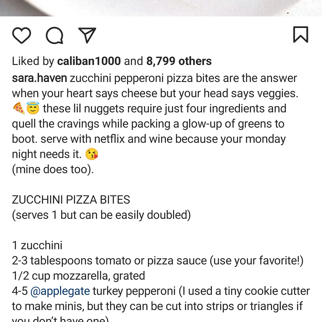 Zucchini pizza bites