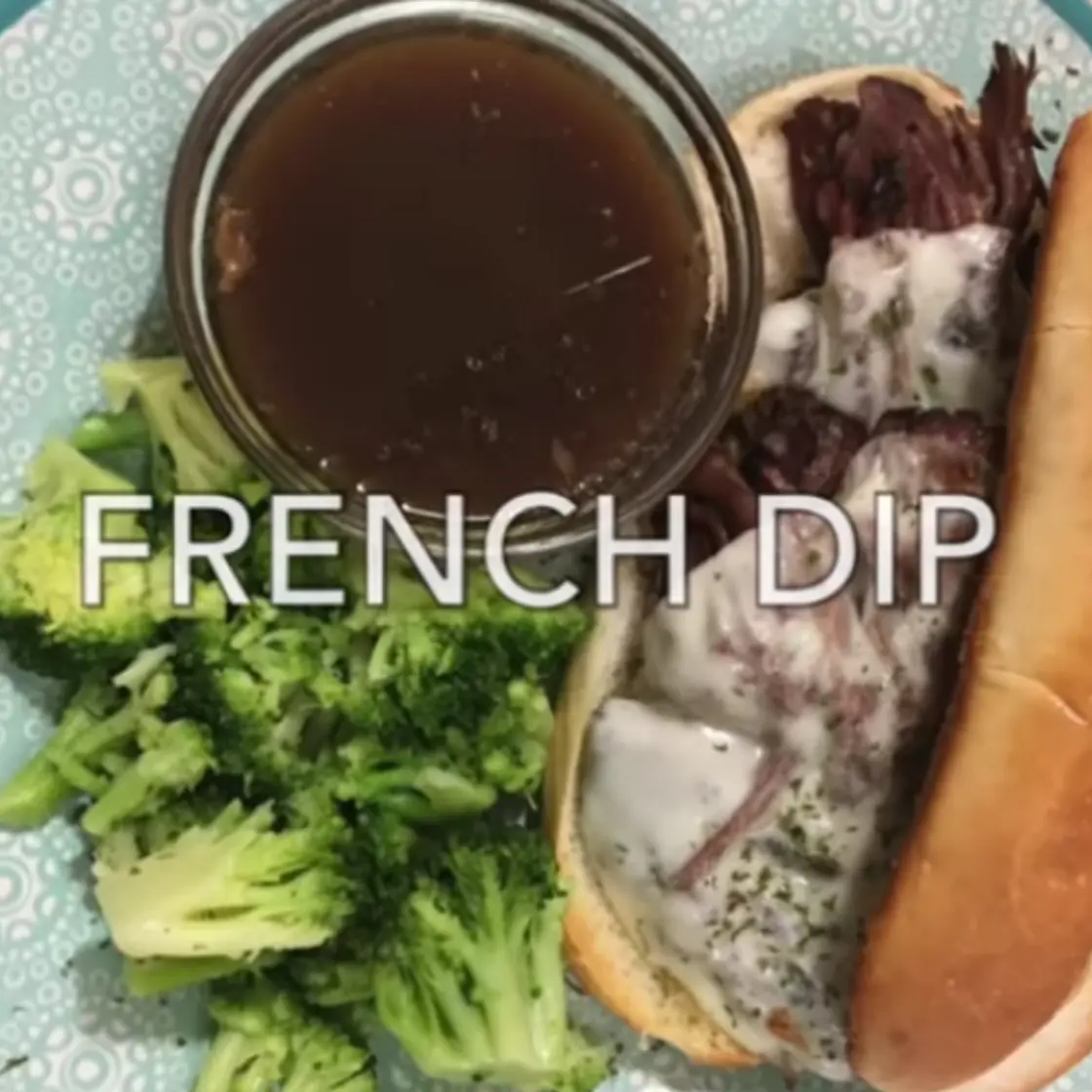 Crockpot French Dip Sandwich